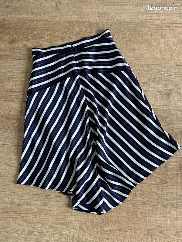 Jupe rayée asymétrique Morgan taille 38 jamais portée (taille petit) (image 12)