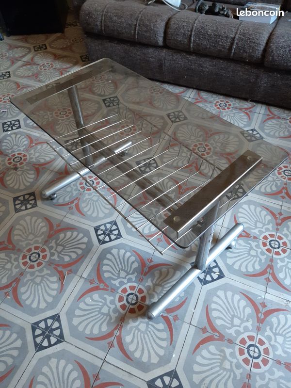 Table basse porte revue vintage (image 1)