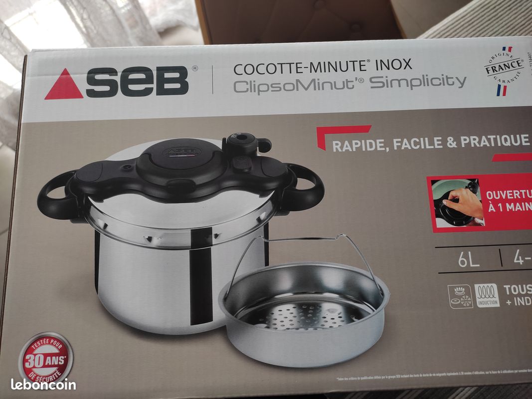 SEB Autocuiseur 6 litres TFI Clipso Minut Easy P4620724/07