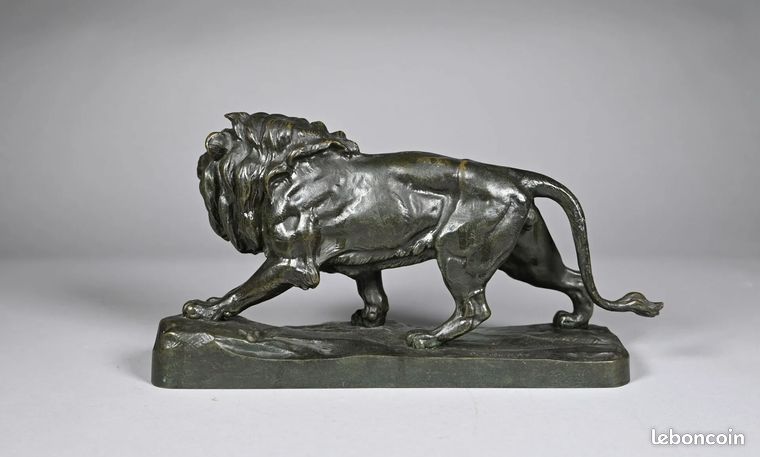 Sculpture en bronze sur socle en marbre (1) - Bronze, - Catawiki