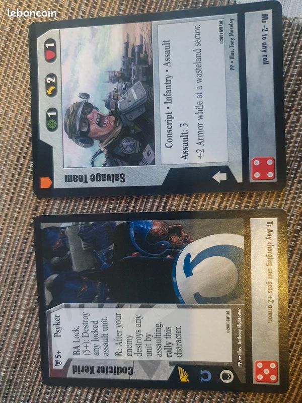 Lot 21 cartes Vintage Warhammer 40000 40k ork space marine (image 4)