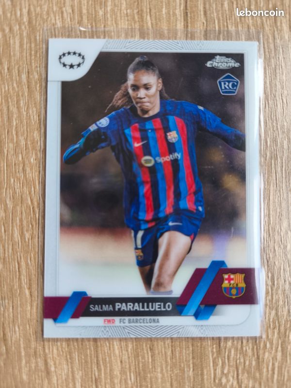 Carte Salma Paralluelo - Topps Chrome - Collection Topps Chrome UCL RC Salma Paralluelo