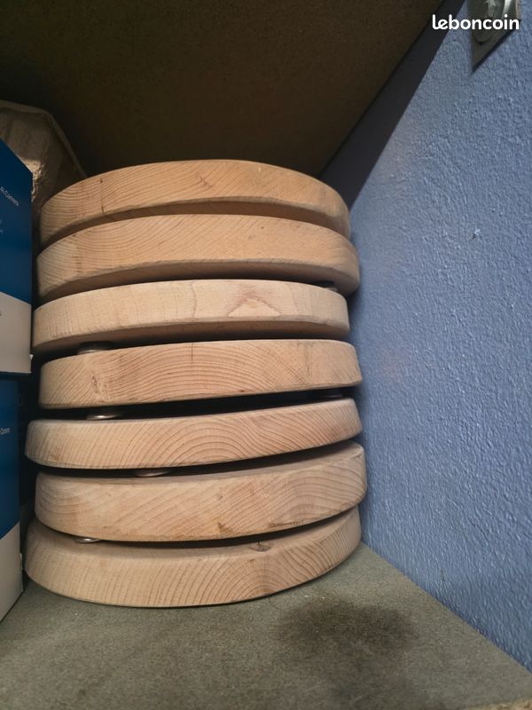 Plateau en bois artisanal x12 (image 3)
