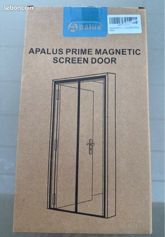 Moustiquaire magnétique Apalus Prime 80x210 blanc - Porte - Neuve (image 1)