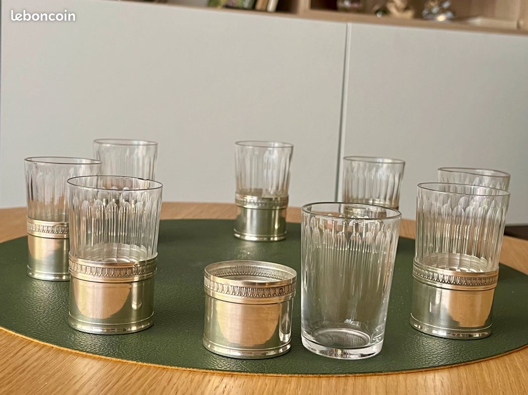 Set de 8 verres apéritif - Poinçon Minerve (image 3)