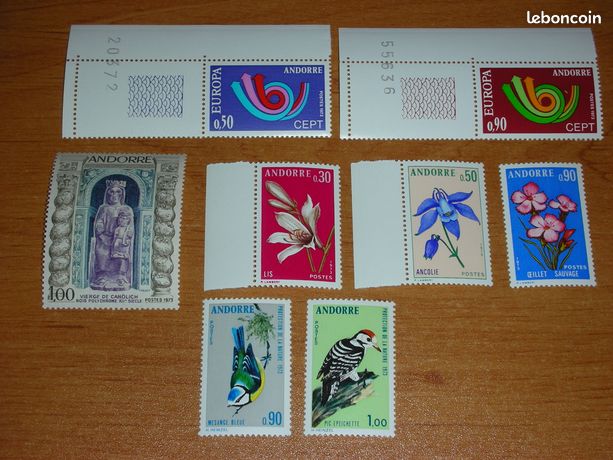 Timbres Andorre Français 1987 - Série Complète N°355 à 365 - Neufs Sans Charnière