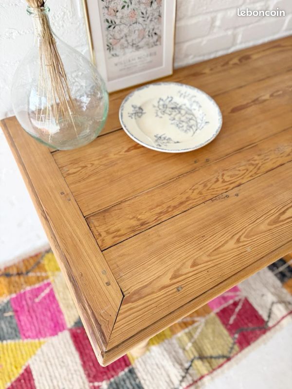 Ancienne table de ferme vintage (image 4)