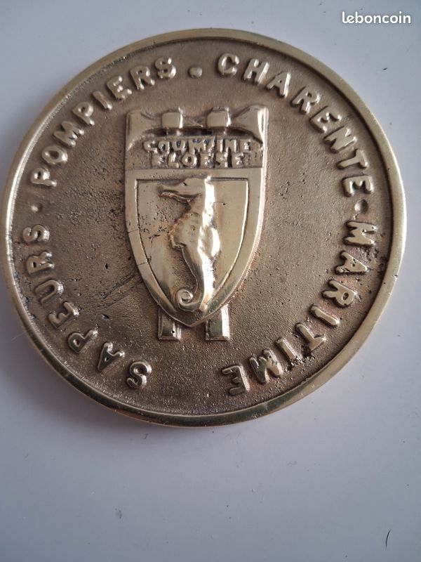 Plaque sapeur pompier Charente maritime (image 1)