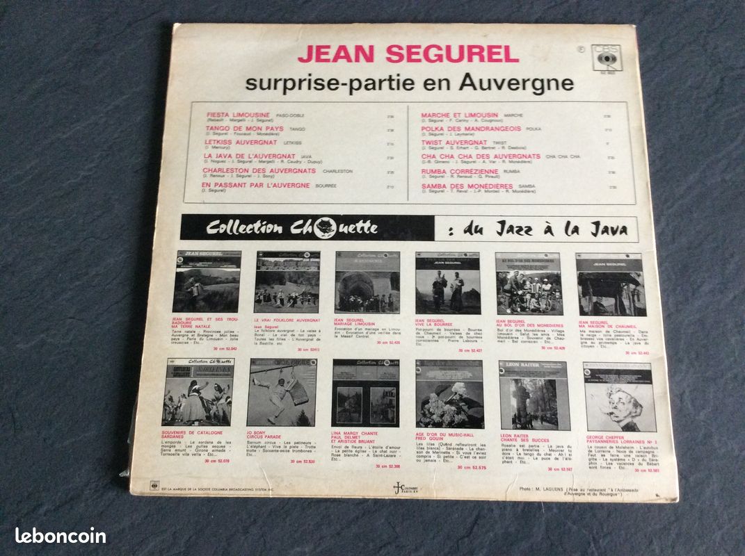 Disque Surprise partie en Auvergne Jean Ségurel (image 2)