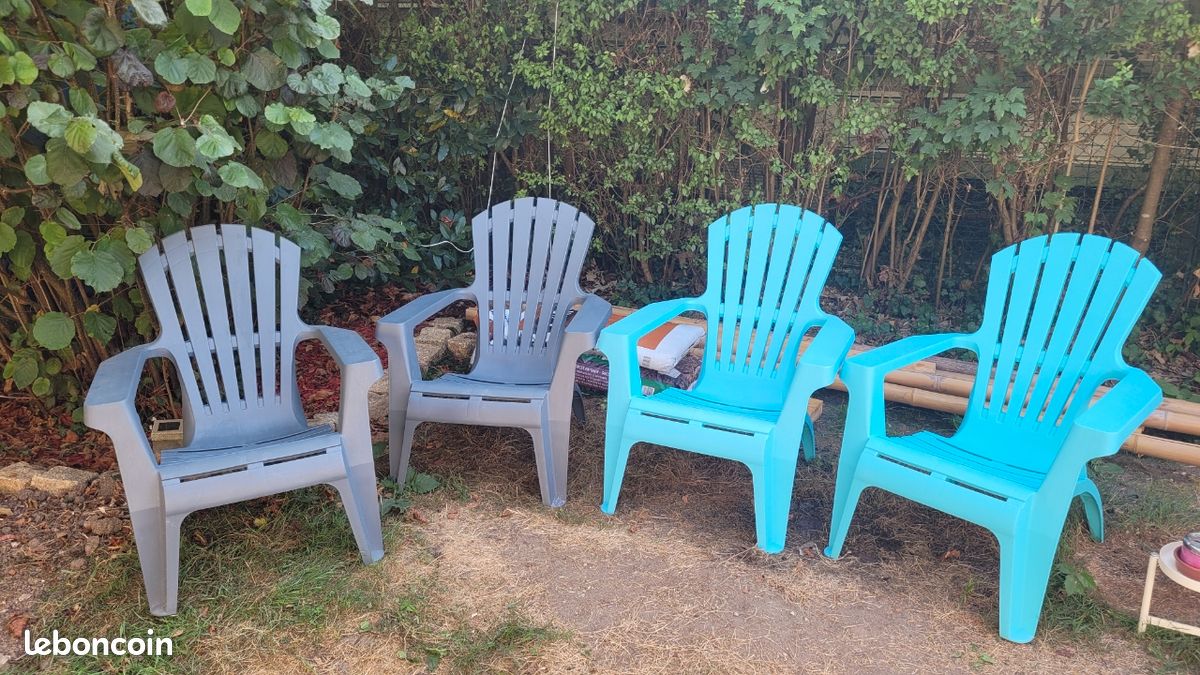 4 fauteuils jardin état neuf (image 1)
