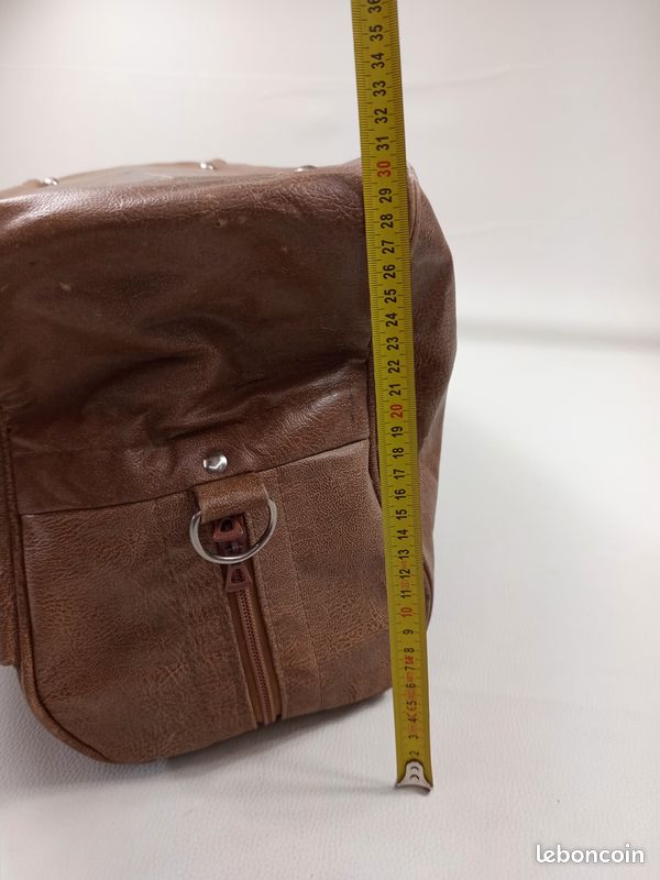 Sac De Voyage Cabine FAVO Vintage Simili Cuir Bordeaux (France)
