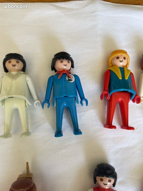 Lot De Playmobil Vintage 1974-1986 – Figurines Et Accessoires D'époque