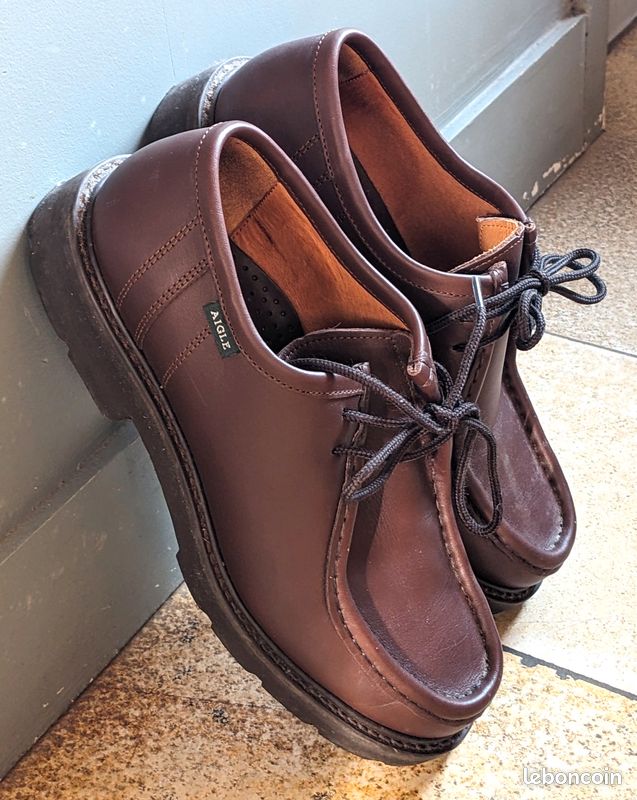 Cuir Chaussure Aigle Bourgogne Chaussures Derbies Aigle Pointure