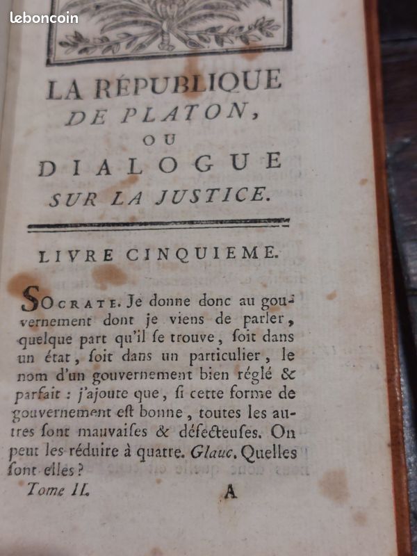 La République de Platon 1794 (image 7)