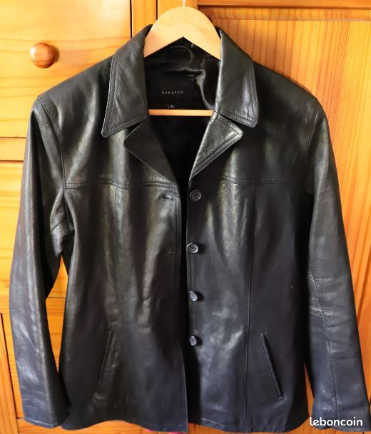 Veste En Cuir Oakwood Noir - Taille L - Occasion Très Bon état (comme Neuf)