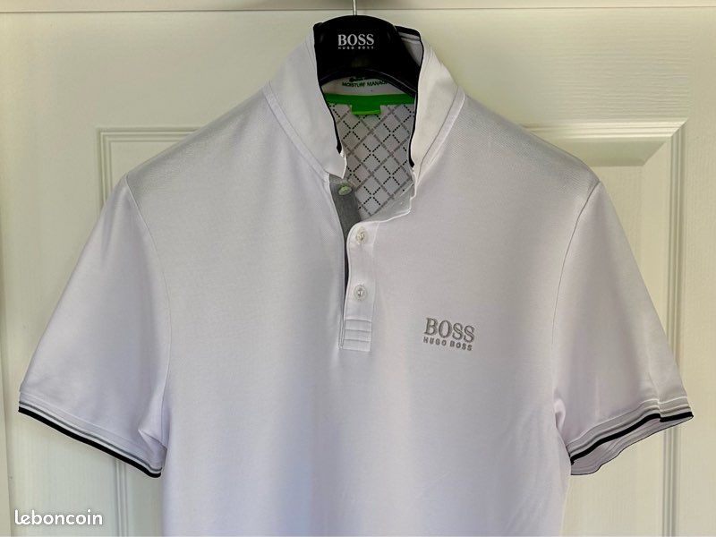 Polo Hugo Boss Moisture Manager Regular Fit XL Blanc
