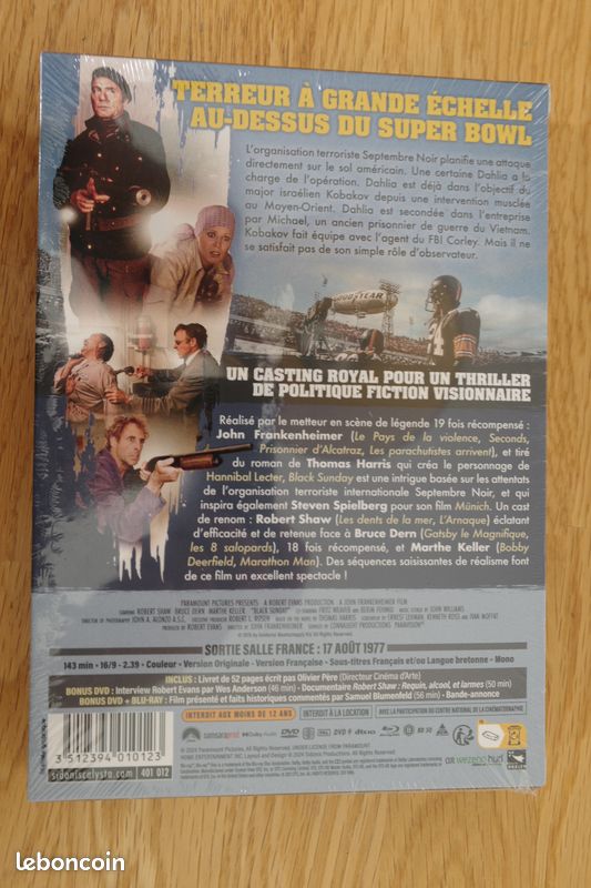 Black Sunday (épuisé)- John Frankenheimer - Combo collector limité 1 Blu-ray 2 DVD Livret de 52 pages de Sidonis Calysta (image 2)