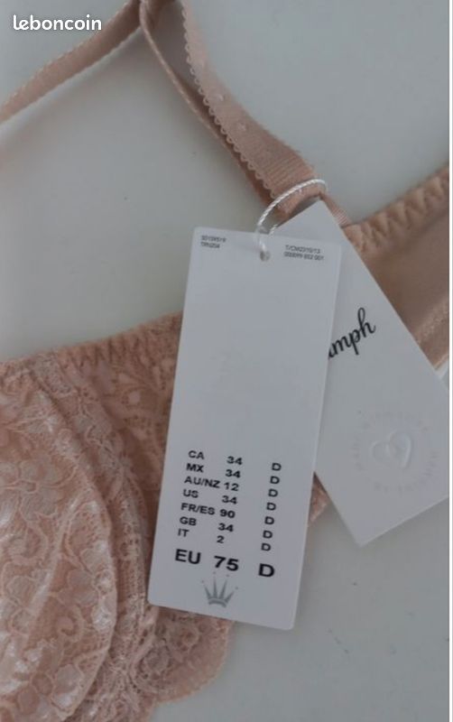 Soutien gorge Triumph taille 90D Neuf (image 5)