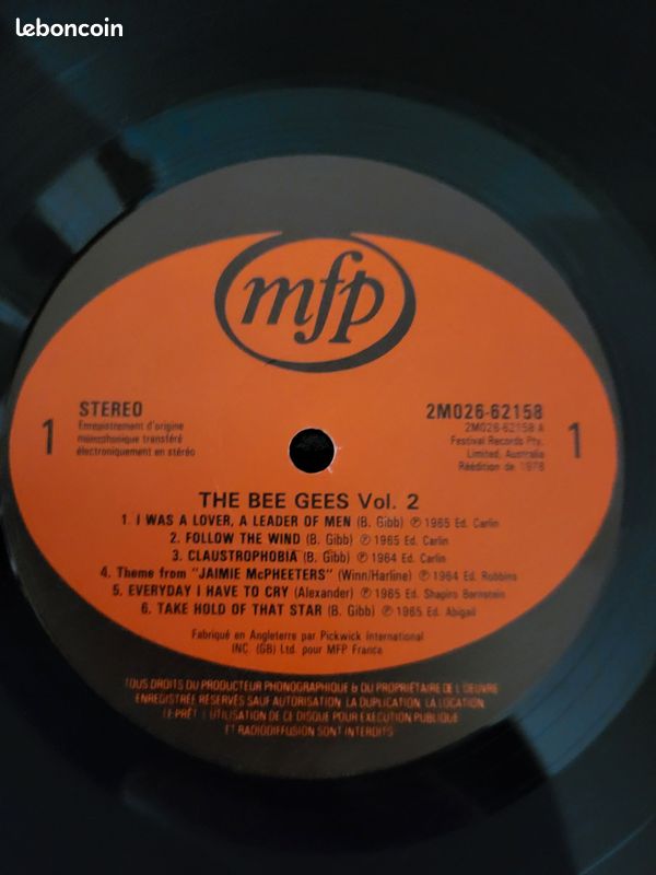 Disque vinyle The Bee Gees (image 11)