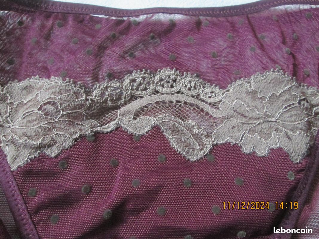 Soutien-gorge Andres Sarda Modèle BECKETT - Taille 90C (EU75C/UK34C) - Violet - Neuf Avec étiquettes
