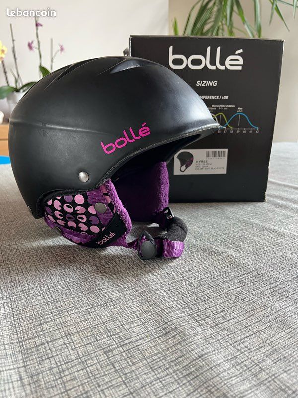 Casque De Ski Enfant Bollé B-Slide – Couleurs Vives (bleu/orange), Confortable, Pour Pistes Débutants à Confirmés