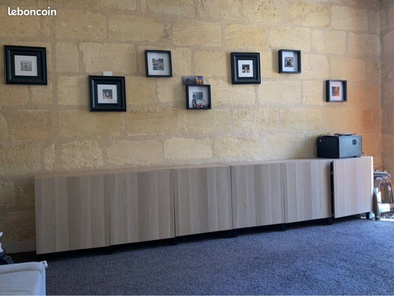 Meuble IKEA long marron (image 3)