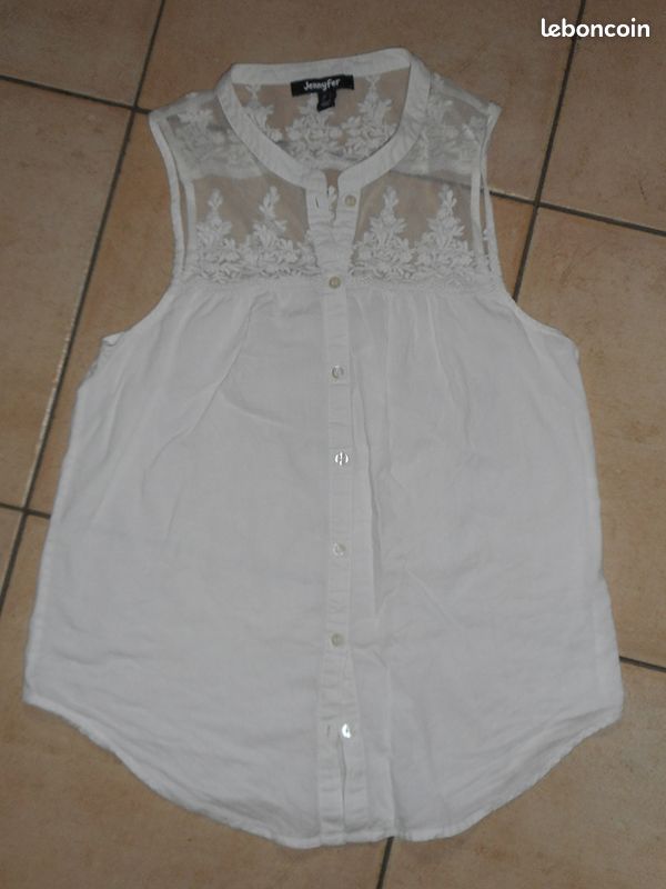 Chemisier sans manches avec dentelle Jennyfer Taille : 32 (katia fille été) (image 1)