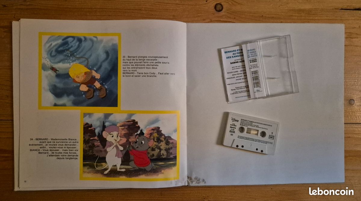 Livre-K7 Bernard et Bianca au pays des Kangourous (image 3)