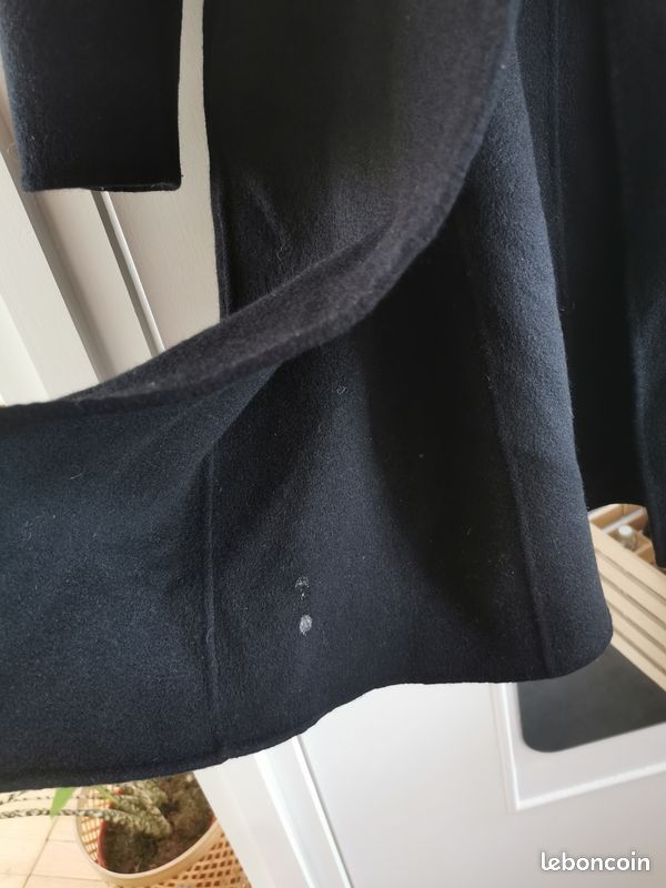Manteau laine noir (image 4)