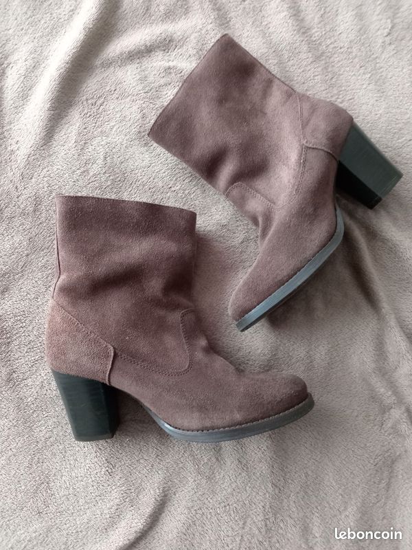 Bottines marron en cuir LEVI'S (image 2)