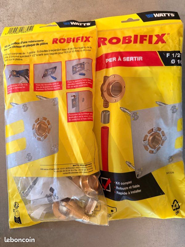 Lot platine de douche robifix per 16 (image 2)