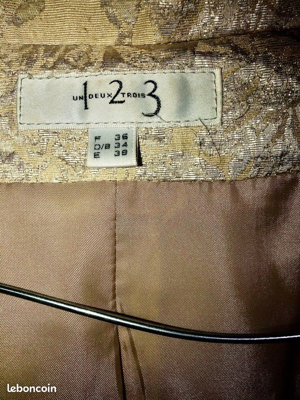Robe et veste beige taille 36 (image 8)