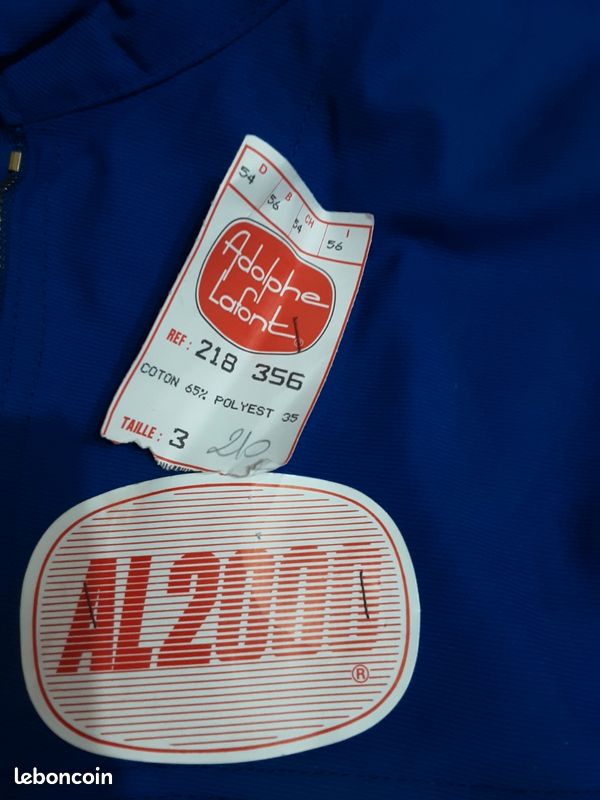 Veste de travail bleu ADOLPHE LAFONT neuf taille Vêtements