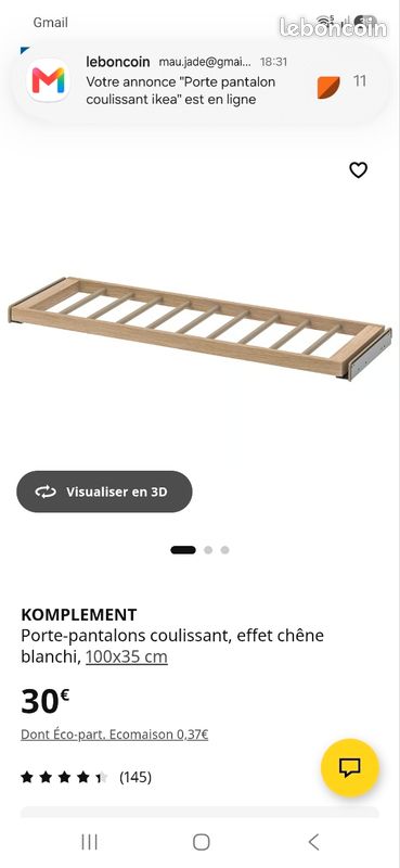 Porte pantalon ikea (image 3)