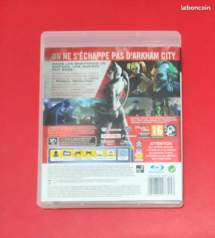 Jeu Batman Arkham City - Sony PlayStation 3 - PEGI 16 - Très Bon état