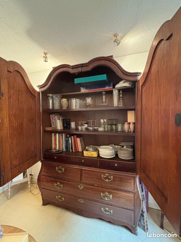 Vaisselier ancien - Armoire acajou 18eme siècle (image 2)