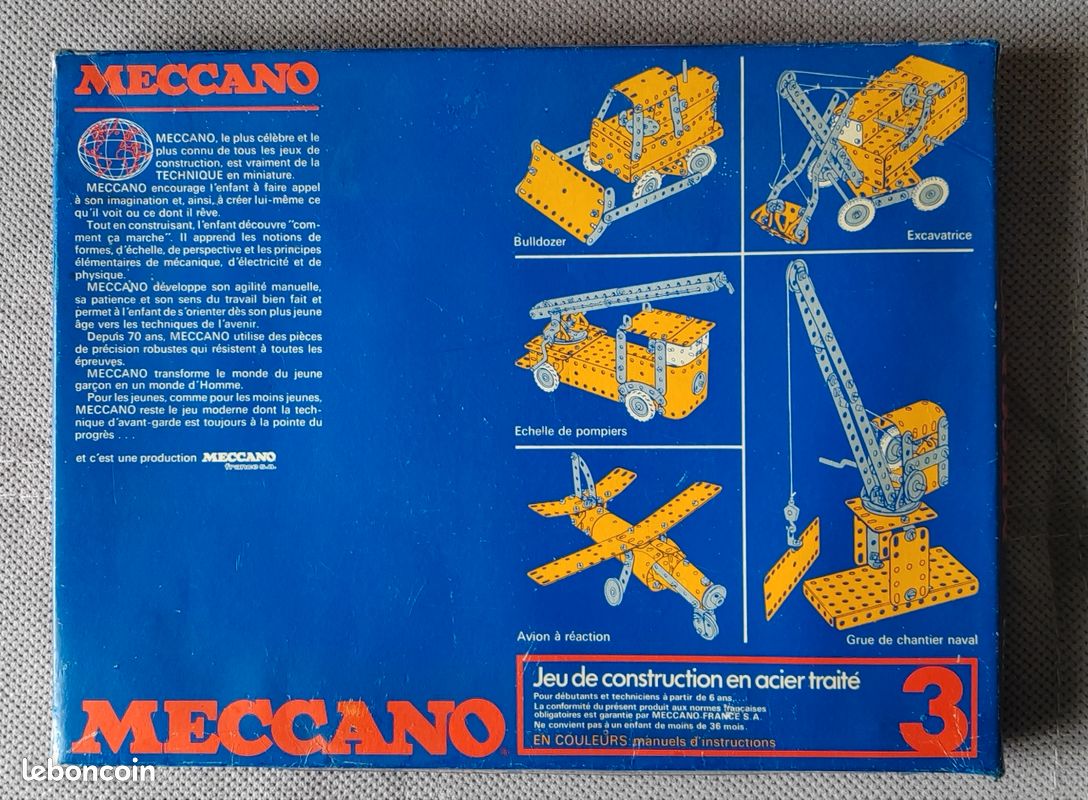 Boite Meccano complémentaire 3A - Jeux & Jouets