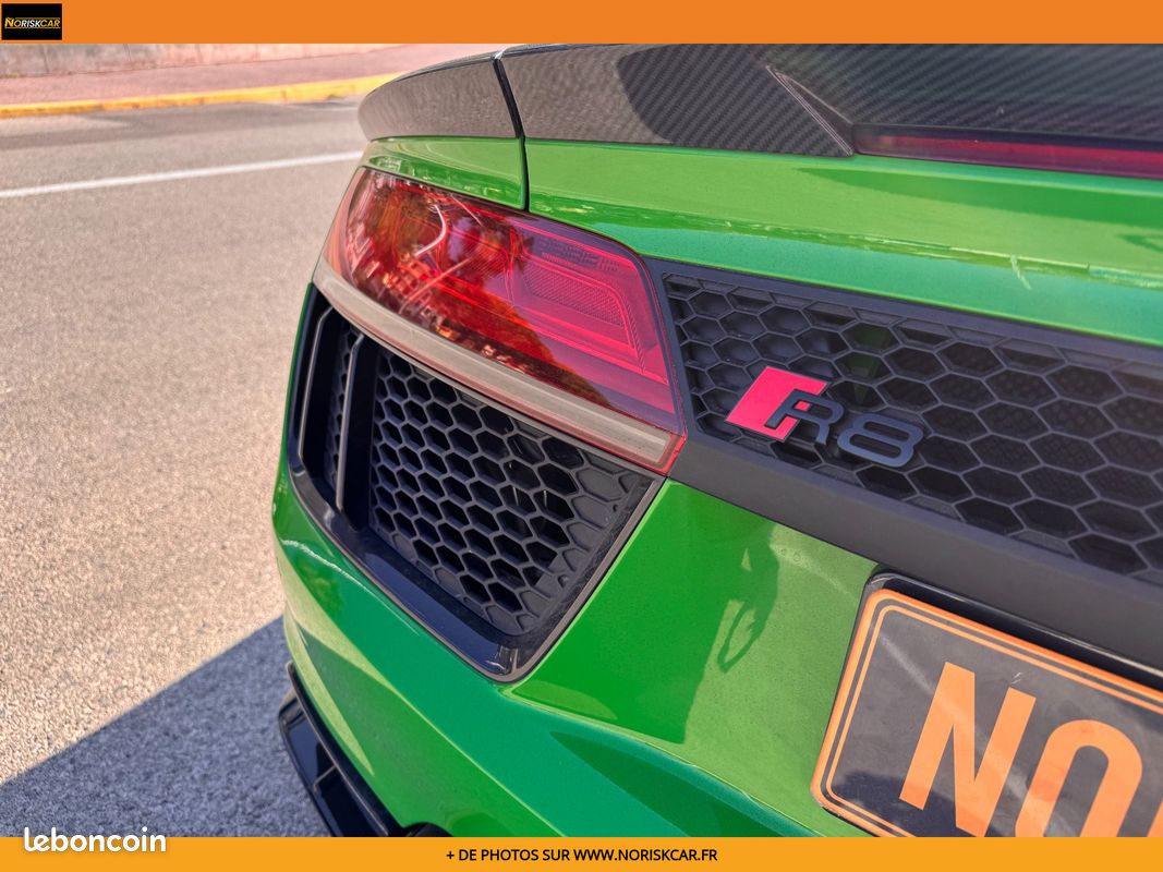 AUDI R8 SPYDER V10 Plus 5.2 FSI 610 S tronic 7 Quattro - Bang Olufsen - Ceramiques - Vert Java - Carbone - Audi ex (image 20)