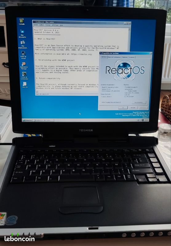 Lot de 2 portables vintage Toshiba Satellite S1410-801 (image 2)