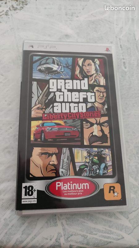 PSP gta grand theft auto liberty city Platinum original (image 1)