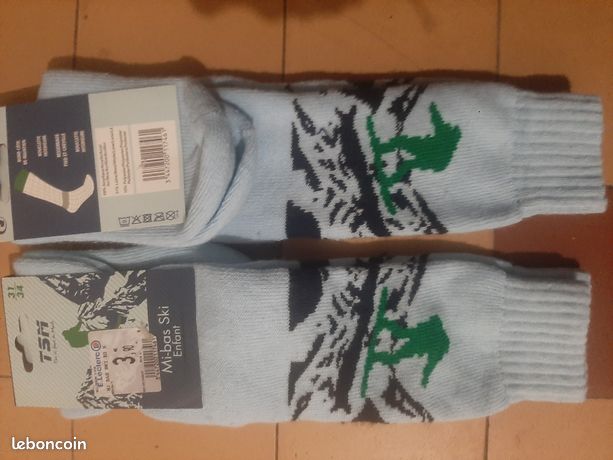 pairs de chaussettes mi bas ski enfants neuf Vêtements