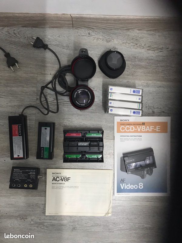 Caméscope vintage Sony ccd-v8cf Photo, audio vidéo