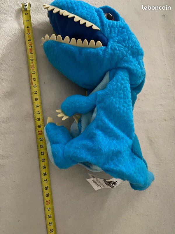 Marionnette Dinosaure En Peluche – Douce Et Interactif – Jeu De Rôle, Narration – Cadeau Pour Enfants Et Parents – 20 X 15 X 28 Cm