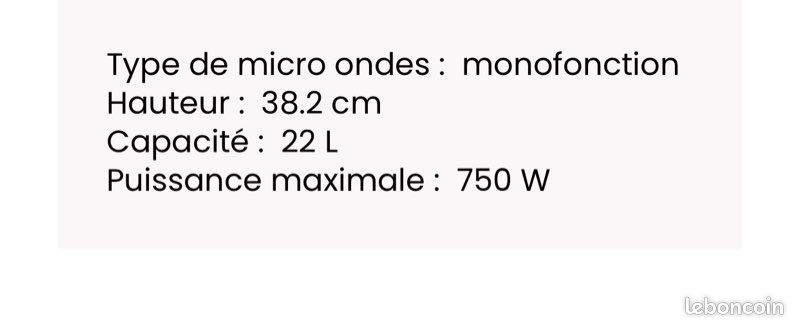 Micro-ondes, encastrable, noir ,whirlpool (image 4)