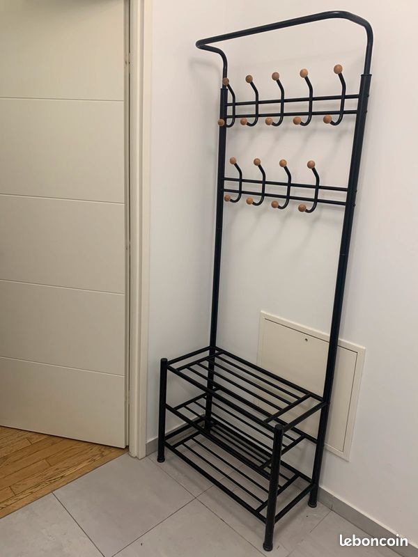 VidaXL Porte-Manteau avec Rangement pour Chaussures Manteaux Echarpes Chapeaux (image 2)