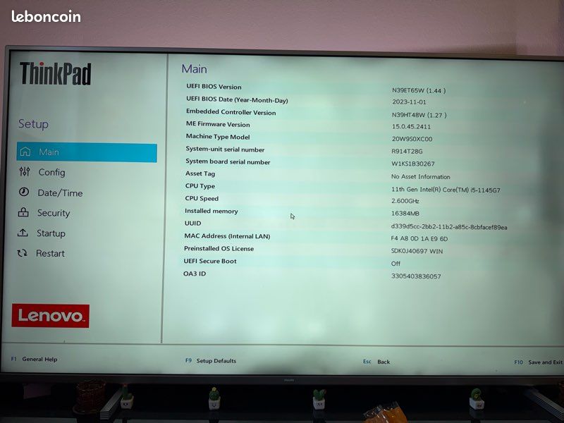 Lenovo X13 Yoga Gen 2 pour pièces (image 3)