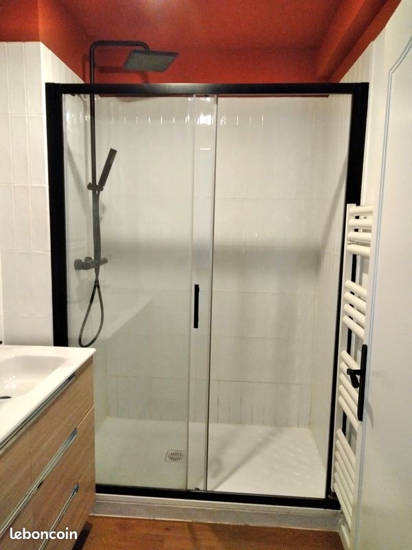 Etat neuf ensemble Colonne de Douche Nobilis + Pare Douche + Bac à l’italienne (image 1)