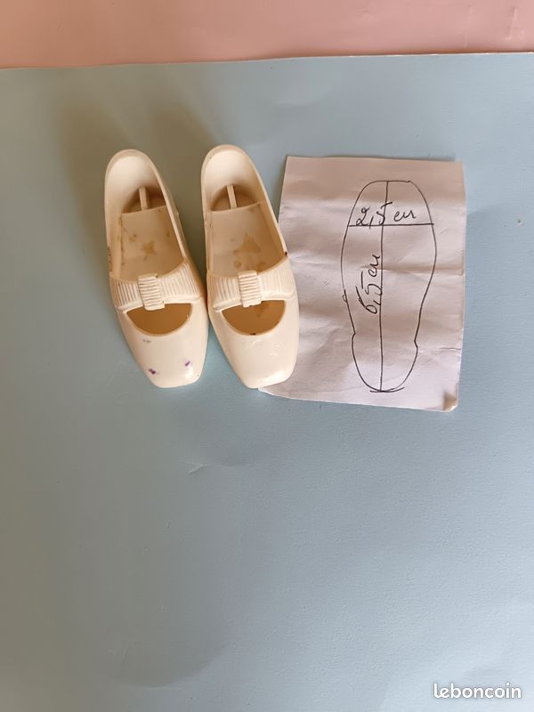 Chaussures en cuir pour poupée ancienne ~ Kestner