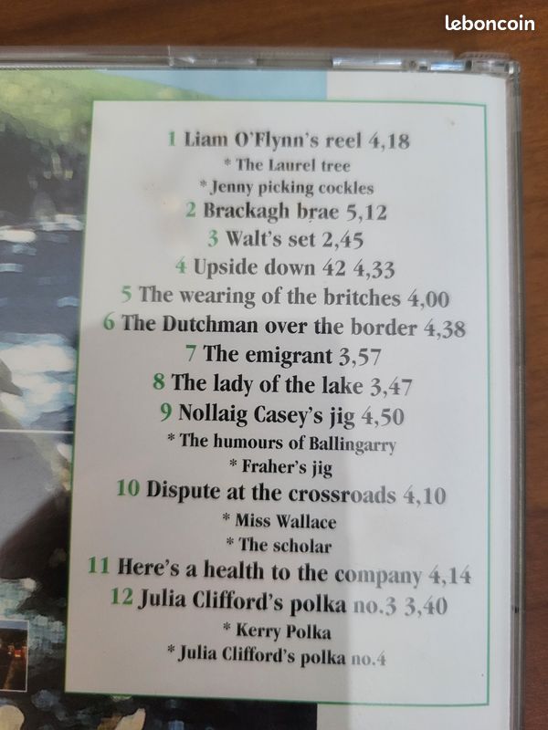 CD Irish Favourites compilation de musiques celtiques (image 3)