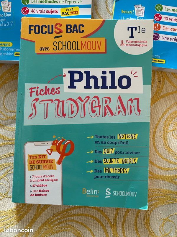 Lot 3 Annales BAC 2023 - Philosophie, SES, HGGSP - État Neuf